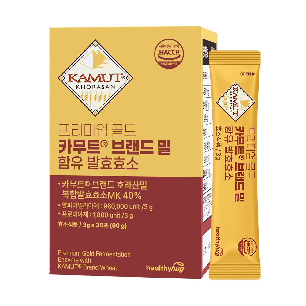 프리미엄 골드 카무트브랜드밀 함유 발효효소3gx30포